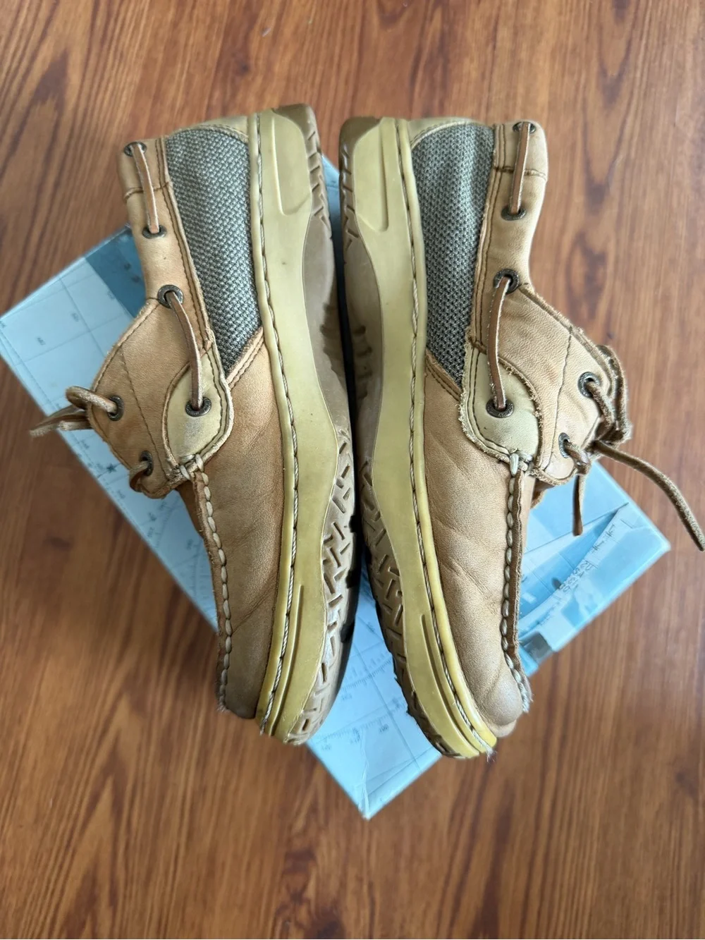 Sperry Kids Tan Leather Boat Shoes